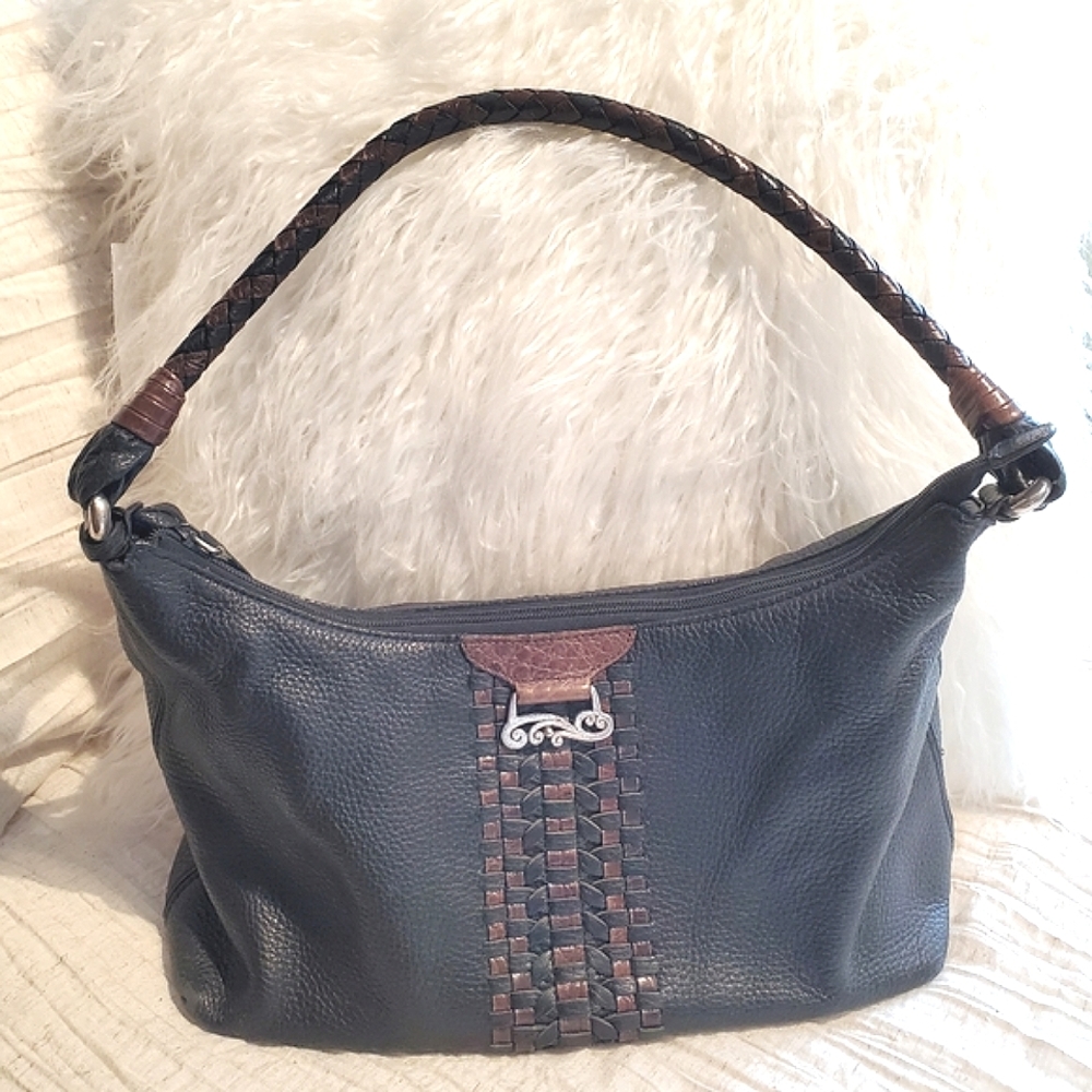 Brighton Black Leather Hobo